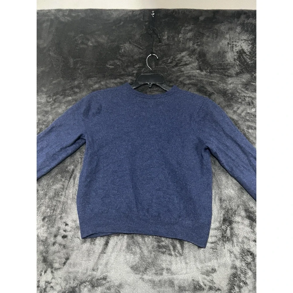 Banana Republic Men's XL/LG‎ Merino Wool Crew Neck Sweater Blue Knit Pullover